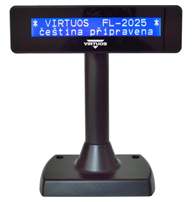 Virtuos LCD FL-2025MB 2× 20 čierny                                              